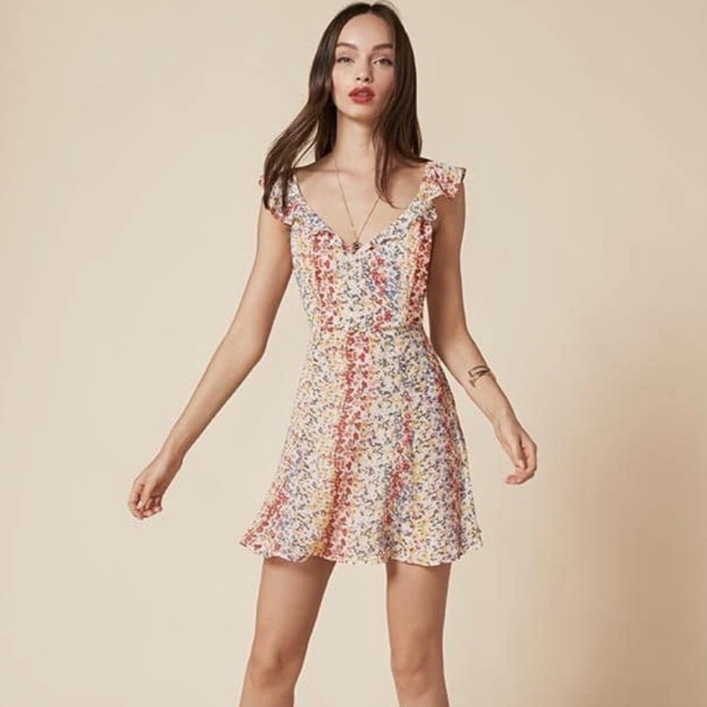Reformation Issa Floral Mini Dress 2